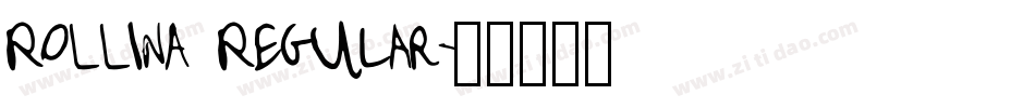 ROLLINA Regular字体转换